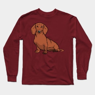 Red Dachshund Long Sleeve T-Shirt